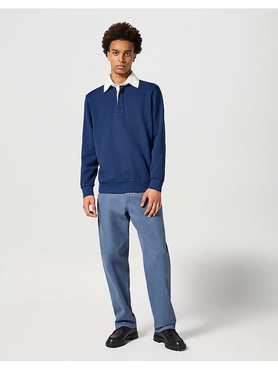 Wrangler Wrangler T-shirt POLO SWEATSHIRT Blu Regular Fit