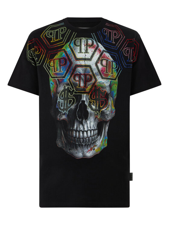 PHILIPP PLEIN PHILIPP PLEIN Tričko 31100 Čierna Regular Fit
