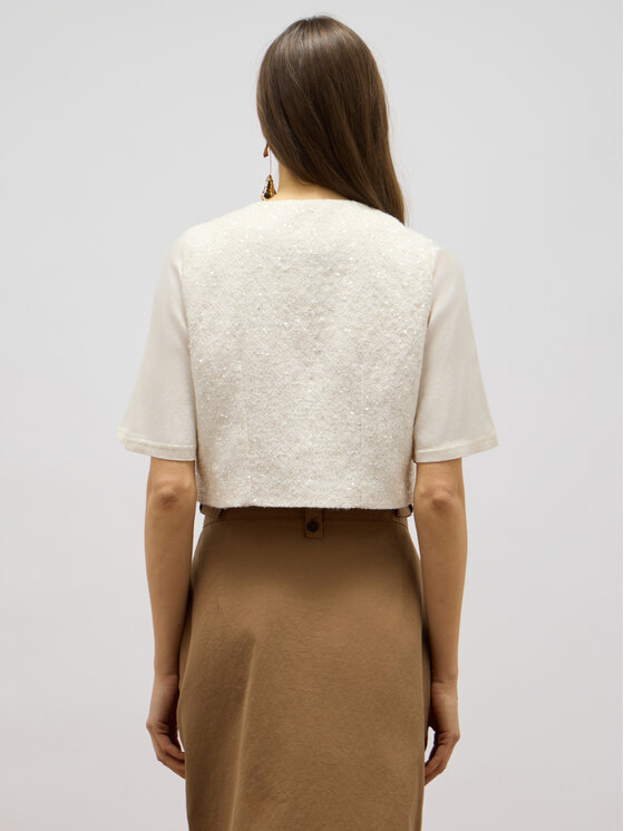 Oltre Oltre Giacca di transizione L032R000044N021 Bianco Regular Fit