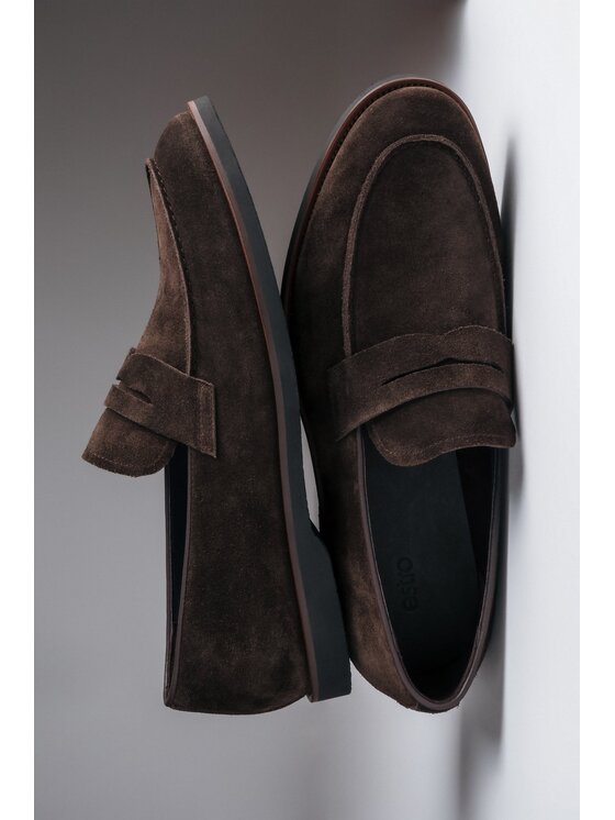 Estro Estro Μοκασίνια ER00119039 Σκούρο καφέ