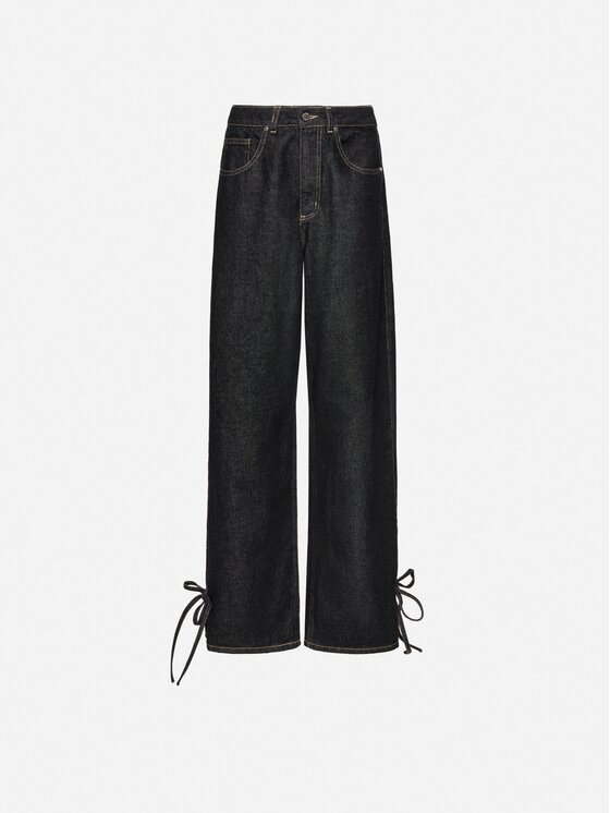 La Mania La Mania Jeansy HORIZON Czarny Loose Fit