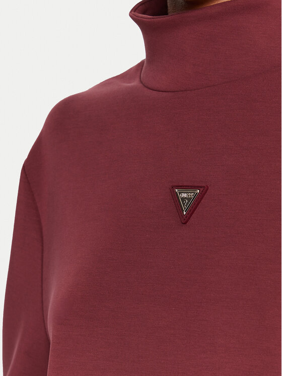 Guess Guess Felpa Olympe V4YQ05 KCAY2 Bordeaux Regular Fit