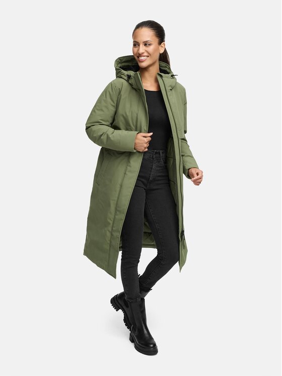 Navahoo Navahoo Kurtka zimowa Eismelodie Zielony Regular Fit
