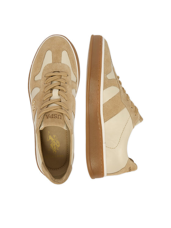 U.S. Polo Assn. U.S. Polo Assn. Sneakersy EO-HAIRY001W/6LS1 Écru