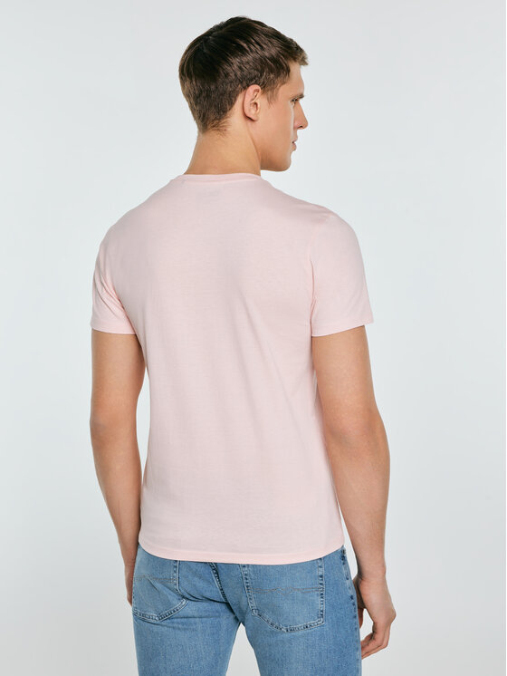 BIG STAR BIG STAR T-Shirt BRUNO Różowy Basic Fit