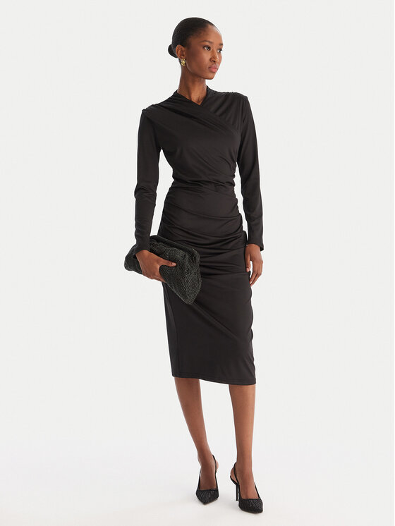 ACCESS FASHION ACCESS FASHION Koktel haljina 54-3040-225 Crna Slim Fit