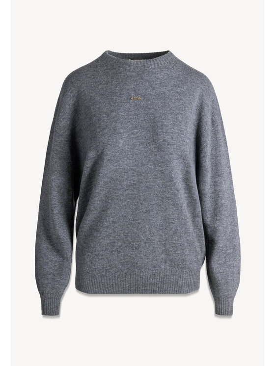 BIZUU BIZUU Kardigan WOOLY WOOL SWEATER Szary Standard Fit