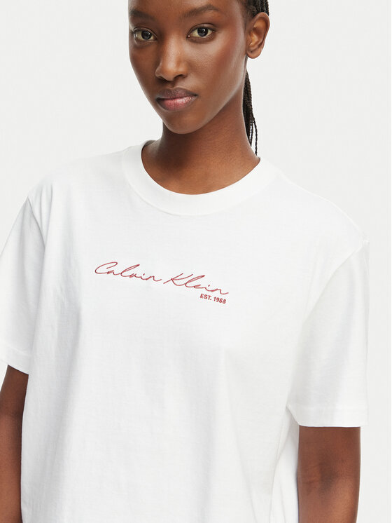 Calvin Klein Jeans Calvin Klein Jeans T-Shirt LV047F820G Biały Regular Fit
