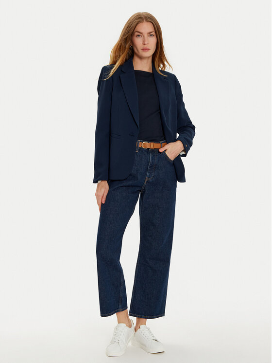 Tommy Hilfiger Tommy Hilfiger Marynarka WW0WW44096 Granatowy Slim Fit