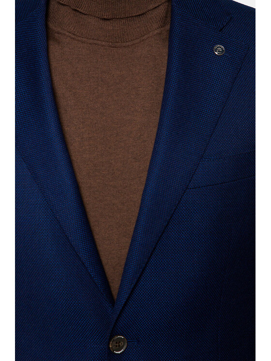 Lancerto Lancerto Marynarka Katania 3 Granatowy Regular Fit