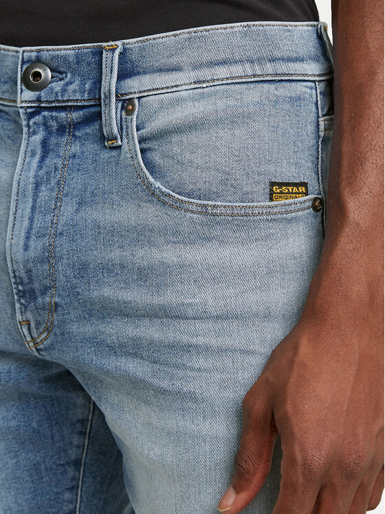 G-Star Raw G-Star Raw Szorty jeansowe 3301 D10481-D760 Niebieski Slim Fit