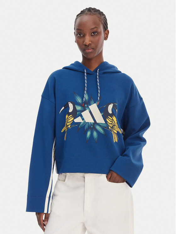 adidas adidas Bluză Farm Rio KS2104 Bleumarin Loose Fit