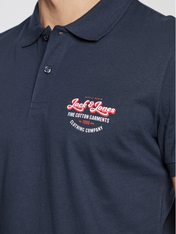 Polo 12223714 Blu scuro Regular Fit