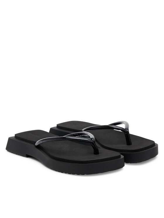 Calvin Klein Jeans Calvin Klein Jeans Flip-flops Sq Low Wedge Sandal Stitch YW0YW01716 Fekete