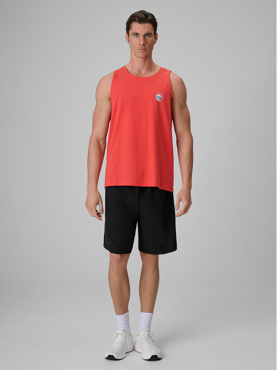 4F 4F Tank top SUMMER CODE Koralowy Regular Fit