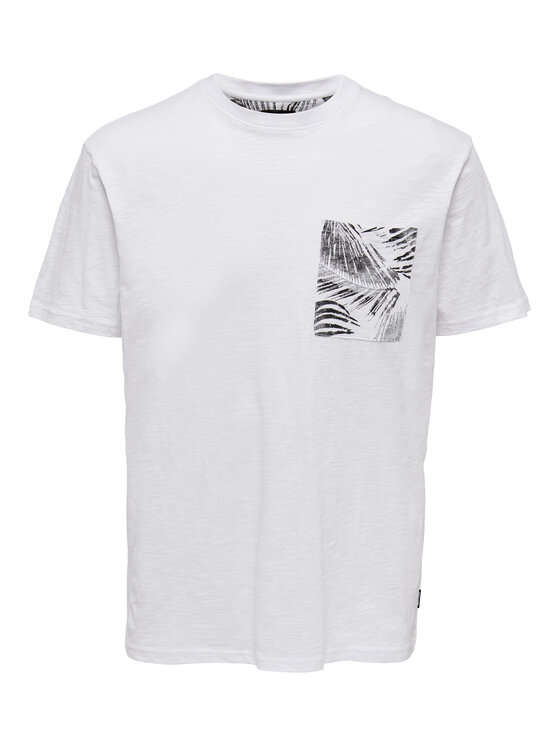 Only & Sons Only & Sons Футболка 22025286 Білий Regular Fit