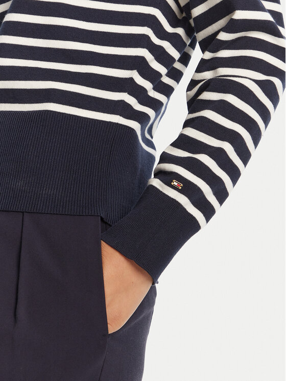 Tommy Hilfiger Tommy Hilfiger Sweater WW0WW47467 Sötétkék Regular Fit