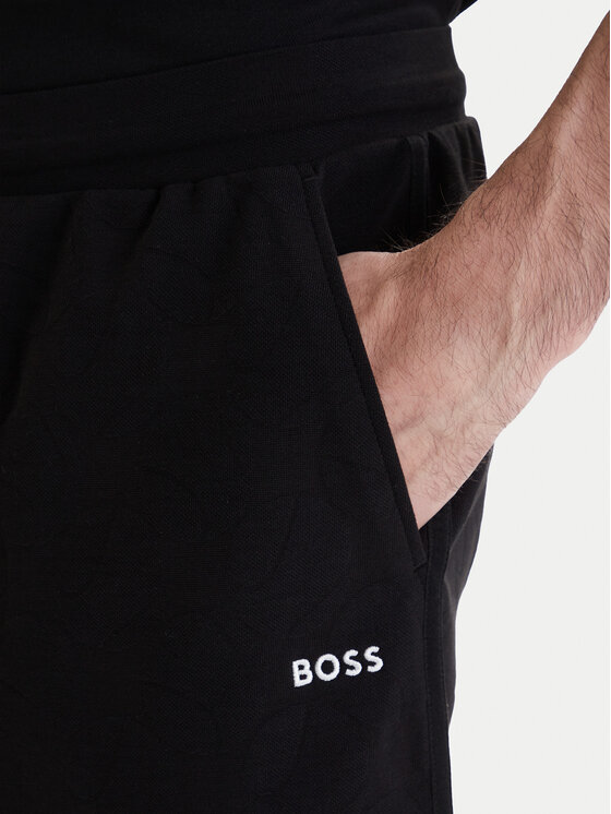 BOSS BOSS Sport rövidnadrág Member 50558883 Fekete Relaxed Fit