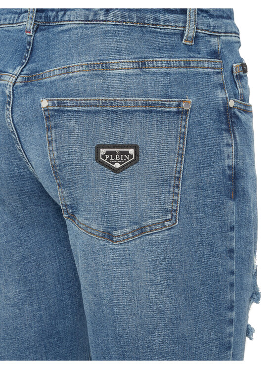 PHILIPP PLEIN PHILIPP PLEIN Jeansy 27843 Błękitny Straight Leg