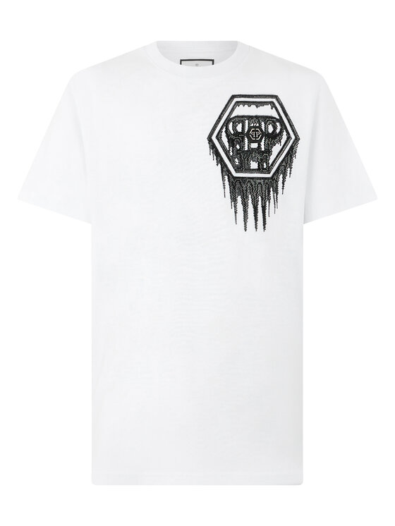 PHILIPP PLEIN PHILIPP PLEIN T-shirt 31078 Bianco Regular Fit