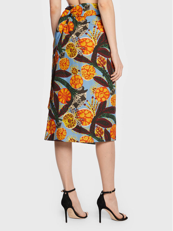 Weekend Max Mara Weekend Max Mara Spódnica midi Fiore 23510103 Kolorowy Regular Fit