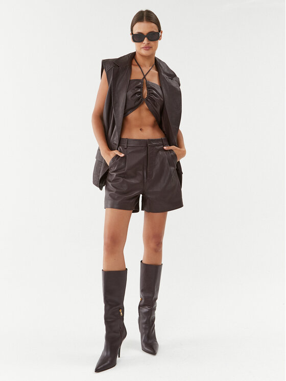 Gestuz Gestuz Odiniai šortai 10908177 Ruda Slim Fit
