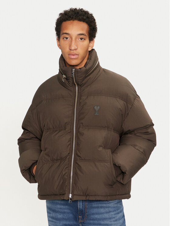 AMI PARIS AMI PARIS Зимно яке HJK403.PA0009 Кафяв Regular Fit