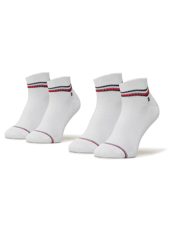 Tommy Hilfiger Tommy Hilfiger Комплект 2 чифта къси чорапи мъжки 100001094 Бял