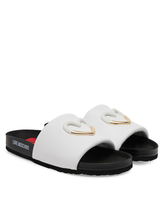 LOVE MOSCHINO LOVE MOSCHINO Şlapi JA28283G1MIE0100 Alb