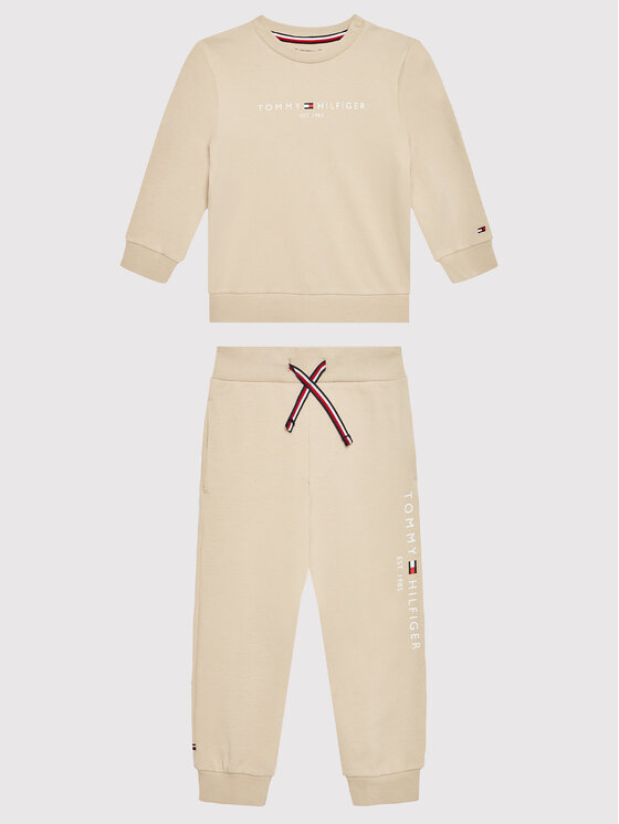 Tommy Hilfiger Tommy Hilfiger Spordidressid Baby Essential KN0KN01357 Beež Regular Fit