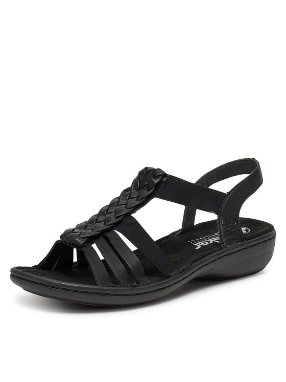 Rieker Rieker Sandalen 60809-00 Schwarz