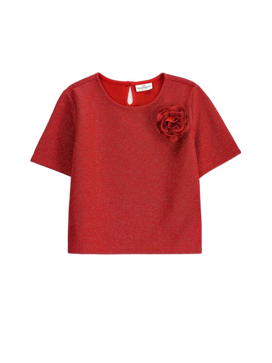 Coccodrillo Coccodrillo Tričko ZC6143202EJG-009 Červená Regular Fit