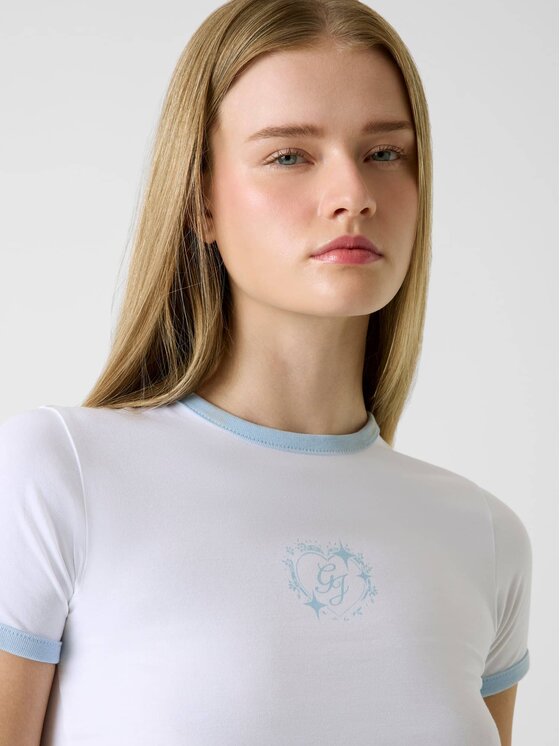 Guess Jeans Guess Jeans T-Shirt 180329 Λευκό Classic Fit