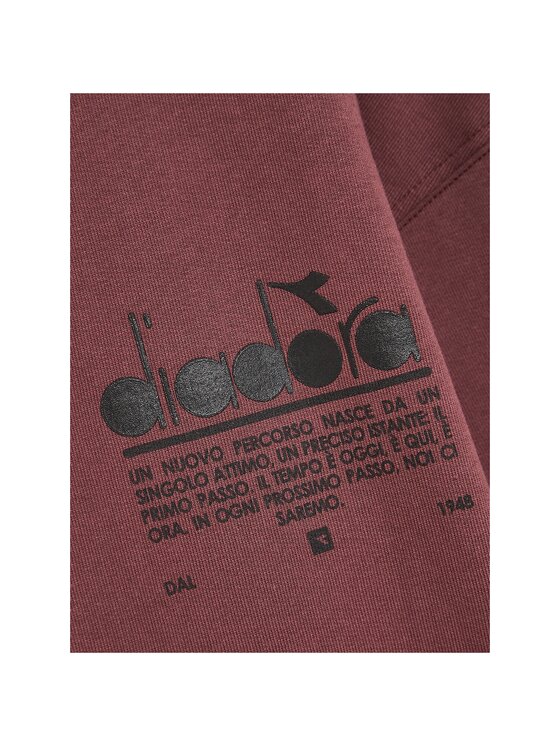 Diadora Diadora Bluza SWEATSHIRT CREW MANIFESTO Bordowy Regular Fit