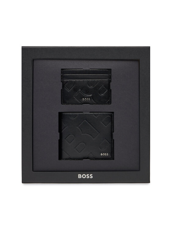 Boss Set de portofel și etui pentru carduri Gbbm 8Cc Card Case 50513668 Negru