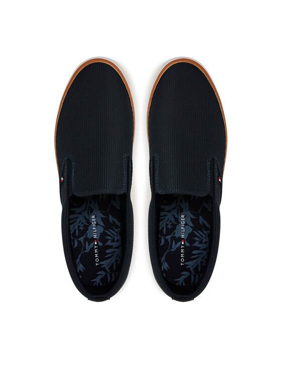 Tommy Hilfiger Tommy Hilfiger Teniși Th Hi Vulc Core Low Ii Slipon FM0FM05514 Bleumarin