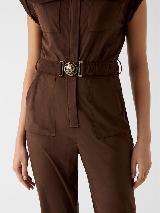 Guess Guess Kombinezon W6RD61 WJ472 Smeđa Regular Fit