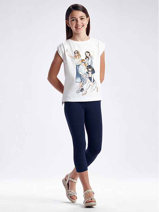 Completo maglietta e leggings 6729 Multicolore