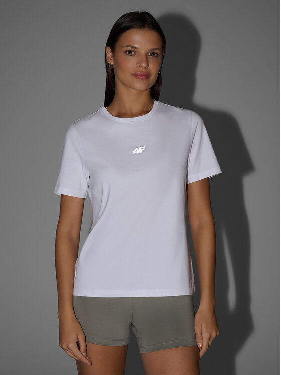 4F 4F T-Shirt NOS Biały Regular Fit