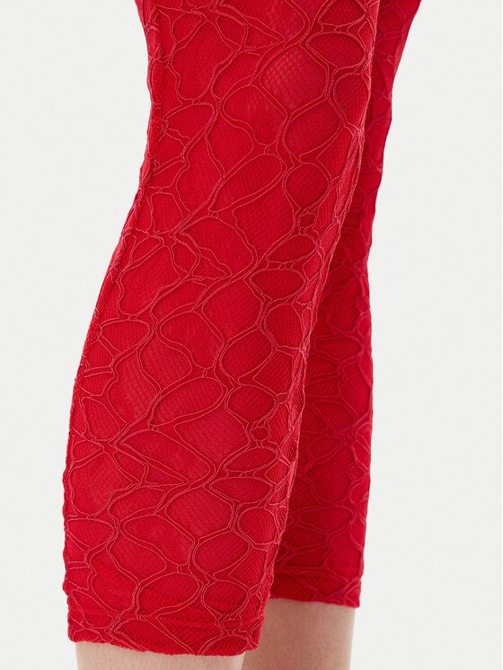 PINKO PINKO Bavlnené nohavice 105226 A2M5 Červená Slim Fit