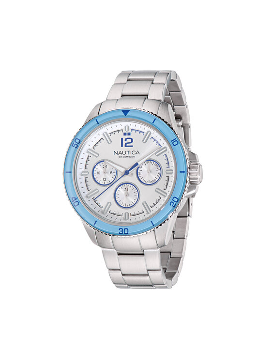 Nautica Nautica Laikrodis NAPWRS405 Sidabrinė