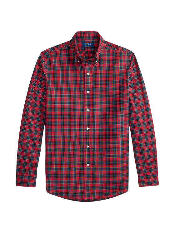Polo Ralph Lauren Polo Ralph Lauren Košile 710953644502 Tmavě červená Custom Fit