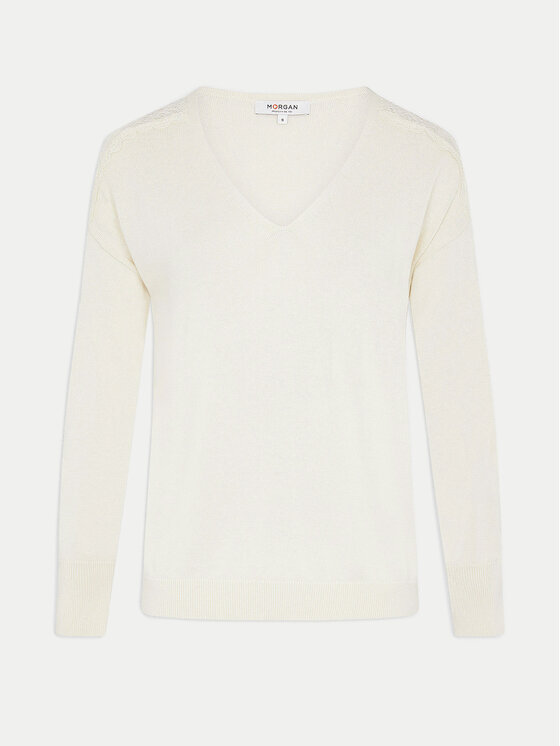 Morgan Morgan Pullover 241-MOLLI Écru Regular Fit