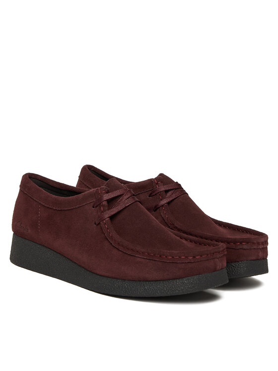 Clarks Clarks Īsi apavi WallabeeEVOSh 26184611 Bordo