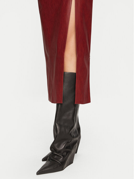 Bardot Bardot Suknja od imitacije kože Dante 58855SB2 Crvena Regular Fit