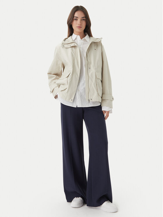 Tommy Hilfiger Tommy Hilfiger Kevad-sügis jope Utility WW0WW48612 Helebeež Relaxed Fit