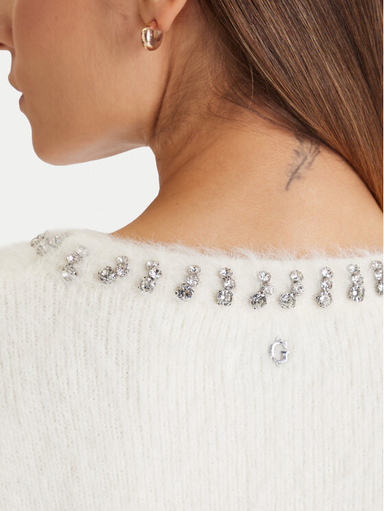 Guess Guess Светр W5BR58 Z3BH0 Білий Regular Fit