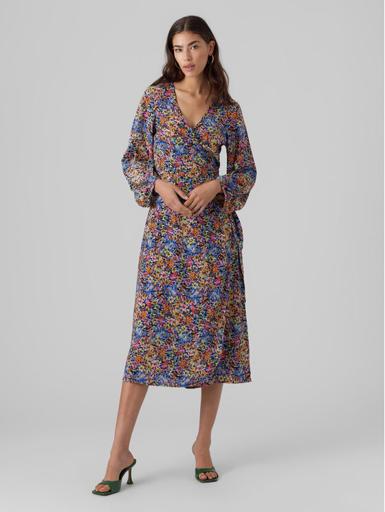 Vero Moda Vero Moda Haljina za svaki dan Kira 10290247 Šarena Loose Fit