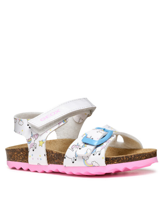 Geox Geox Sandale B Chalki B922RA 0FCHH C1000 S Alb