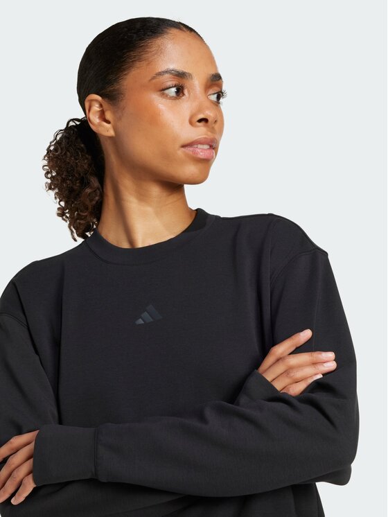 adidas adidas Bluza Designed-for-Training Warm-Up Crewneck Czarny Loose Fit